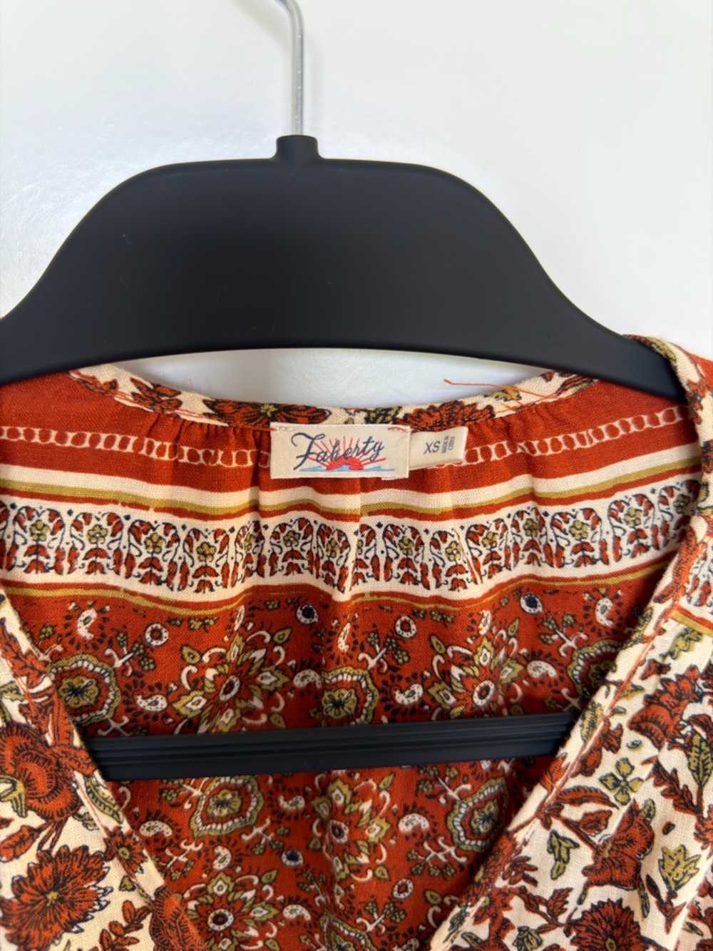 Faherty Ojai Dress Umber Folly Floral (PLEASE READ DESCRIPTION) - Picture 3 of 8
